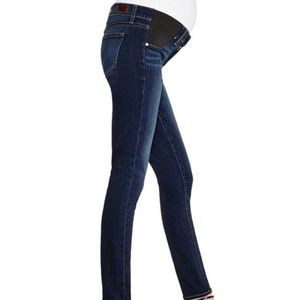 PAIGE Maternity Verdugo Ankle Skinny Mid Rise Jeans